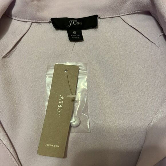 NWT J Crew Purple Wrap Top Size 6 - Picture 4 of 5
